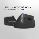 DELUX M618DB 6-Tasten 1600 DPI RGB Vertikale kabellose Bluetooth-Dual-Mode-Maus, M618DB(Bluetooth Version) – Bild 3