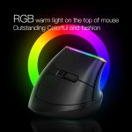 DELUX M618DB 6-Tasten 1600 DPI RGB Vertikale kabellose Bluetooth-Dual-Mode-Maus, M618DB(Bluetooth Version) – Bild 4