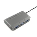 MB-103 USB 3.1 HUB ohne Laufwerk mit drei Anschlüssen + 7.1 Sprachverzerrer-Soundkarte, Hochgeschwindigkeits-Dockingstation, Kabellänge: 1,2 m