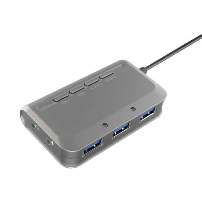 MB-103 USB 3.1 HUB ohne Laufwerk mit drei Anschlüssen + 7.1 Sprachverzerrer-Soundkarte, Hochgeschwindigkeits-Dockingstation, Kabellänge: 1,2 m – Bild 1