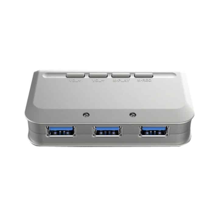 MB-103 USB 3.1 HUB ohne Laufwerk mit drei Anschlüssen + 7.1 Sprachverzerrer-Soundkarte, Hochgeschwindigkeits-Dockingstation, Kabellänge: 1,2 m – Bild 2