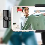 Drahtloses Lavalier-Mikrofon für Mobiltelefone, Live-Videoaufnahmen, kleines Mikrofon, 8 Pin Direct 1 To 1, Type C  1 To 1, Type-C 1 To 2 – Bild 7