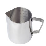Innere Skala Pull Flower Cup Edelstahl Milchschaum Tasse Kaffeeutensilien, 350ml, 600ml