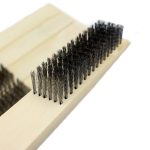 10 Stück Edelstahl-Drahtbürste mit Holzgriff, Metalloberflächenfarbe und Rost-Reinigungsbürste, 6-row Cleaning Brush – Bild 3