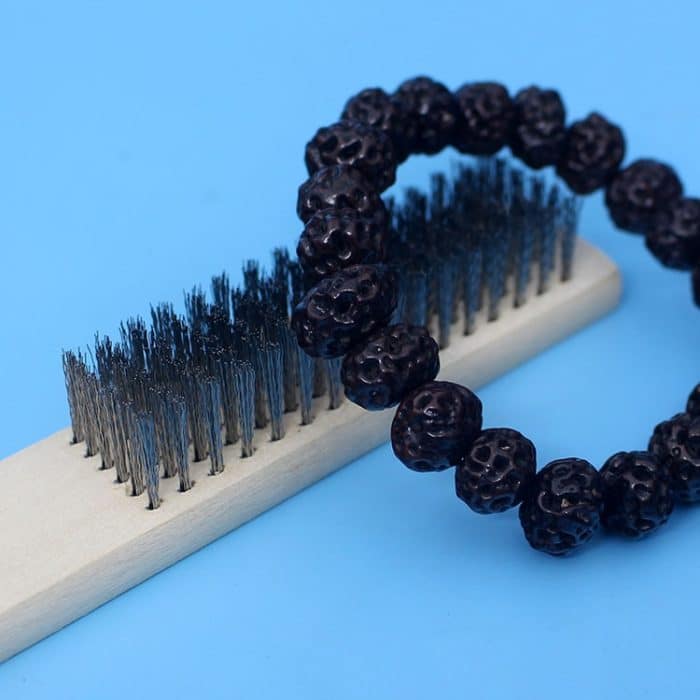 10 Stück Edelstahl-Drahtbürste mit Holzgriff, Metalloberflächenfarbe und Rost-Reinigungsbürste, 6-row Cleaning Brush – Bild 5