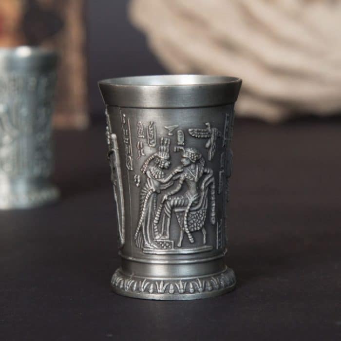 Weinlese-Metall ägyptischer Stil Weinglas-Sammelverzierungen – Bild 2