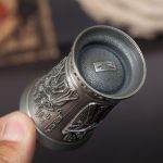 Weinlese-Metall ägyptischer Stil Weinglas-Sammelverzierungen – Bild 3