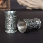 Weinlese-Metall ägyptischer Stil Weinglas-Sammelverzierungen – Bild 4