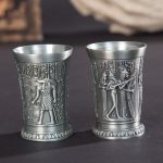 Weinlese-Metall ägyptischer Stil Weinglas-Sammelverzierungen – Bild 5