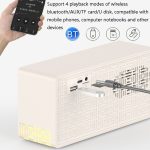 Manovo V1 Desktop-Lautsprecher mit weißem Rauschen und Schlafhilfe, Heimwecker, Bluetooth-Lautsprecher – Bild 4