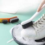 4 Stück Schuhbürste mit doppeltem Verwendungszweck, abnehmbare Haushalts-Kragenbürste, weiches Haar, Wäschebürste, Reinigungsbürste – Bild 5