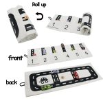 20 x 60 cm Kinder Auto Aufbewahrungstasche Spielzeug Organizer Tasche Verkehrsspur Spielmatte, Track Play Mat – Bild 2