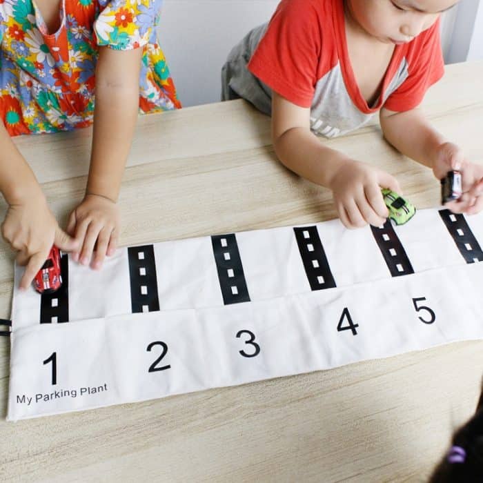 20 x 60 cm Kinder Auto Aufbewahrungstasche Spielzeug Organizer Tasche Verkehrsspur Spielmatte, Track Play Mat – Bild 6