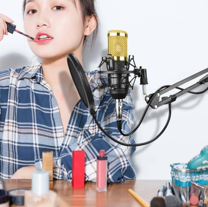 BM800 Kondensatormikrofon-Set, BM800 With USB Sound Card (Black), BM800 With USB Sound Card (Black Golden Net), BM800 With USB Sound Card (White), BM800 With USB Sound Card (Blue), BM800 With USB Sound Card (Pink) – Bild 7