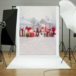 1,5m x 2m 3d Weihnachtsgeschenkstil Studio Hintergrund Tuch