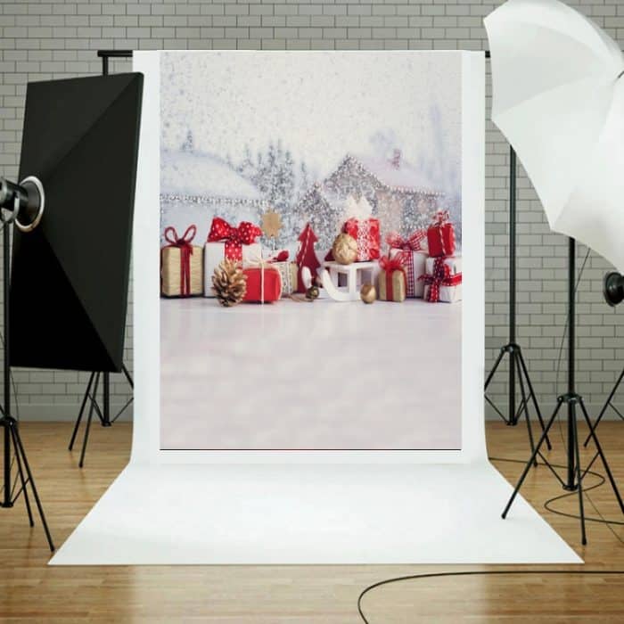 1,5m x 2m 3d Weihnachtsgeschenkstil Studio Hintergrund Tuch – Bild 1