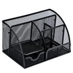 Deli 9200 Vollmetall-Hohlstifthalter, Aufbewahrungsbox für Bürobedarf, 9200