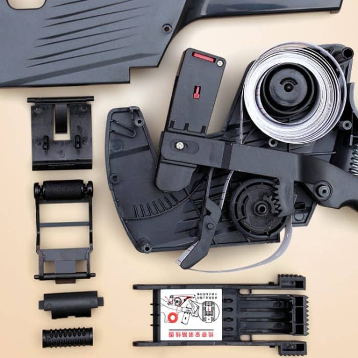 Deli 7500 Handheld-Etikettendrucker mit Datums- und Chargennummer, With 2 Ink Wheel +1 Roll Price Tag – Bild 3