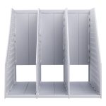 Deli 78995 Aktenregal mit drei Fächern, faltbarer Desktop-Aufbewahrungs-Bücherständer – Bild 4