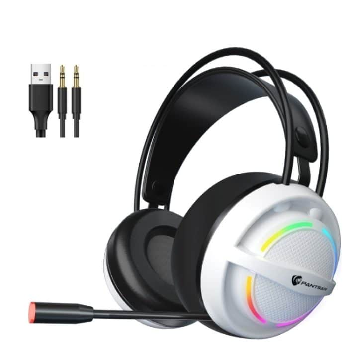 TBD0601719302.jpg PANTSAN PSH-100 USB-Kabel-Gaming-Kopfhörer-Headset mit Mikrofon, 3.5mm Black, 3.5mm White, 3.5mm Orange, 3.5mm Yellow, 7.1 USB Black – Bild 1