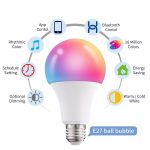 2 PCS Tuya TY-10W RGB+CCT Bluetooth-Handysteuerung Smart LED Bulb Ball – Bild 4