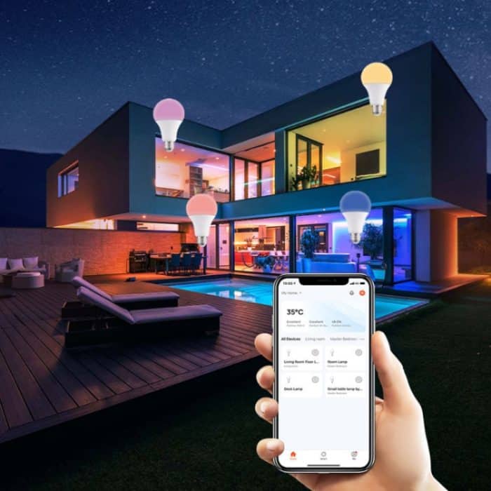 2 PCS Tuya TY-10W RGB+CCT Bluetooth-Handysteuerung Smart LED Bulb Ball – Bild 7