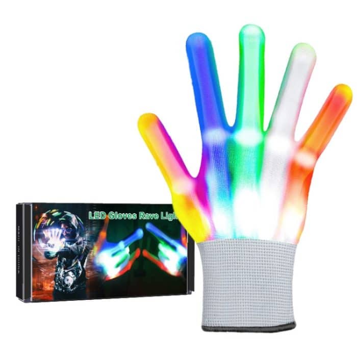 1 Paar Hand Bones LED leuchtende Handschuhe, XL – Bild 4