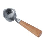 Bodenloser Griff für Kaffeemaschinen aus Zinklegierung für DeLonghi, Stil:, Beech Flat Button, Plastic, Bamboo Without Button, Red Gem Without Button, Red Gem Two Wire Circle, Red Gem Straight, Black Rosewood Straight, Red Rosewood Flat Button...