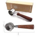 Bodenloser Griff für Kaffeemaschinen aus Zinklegierung für DeLonghi, Stil:, Beech Flat Button, Plastic, Bamboo Without Button, Red Gem Without Button, Red Gem Two Wire Circle, Red Gem Straight, Black Rosewood Straight, Red Rosewood Flat Button... – Bild 5