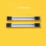 2 Stück Waschmaschinenständer, beweglicher, verstellbarer Kühlschranksockel, Washing Machine Stand (Silver), Washing Machine Stand (White) – Bild 4