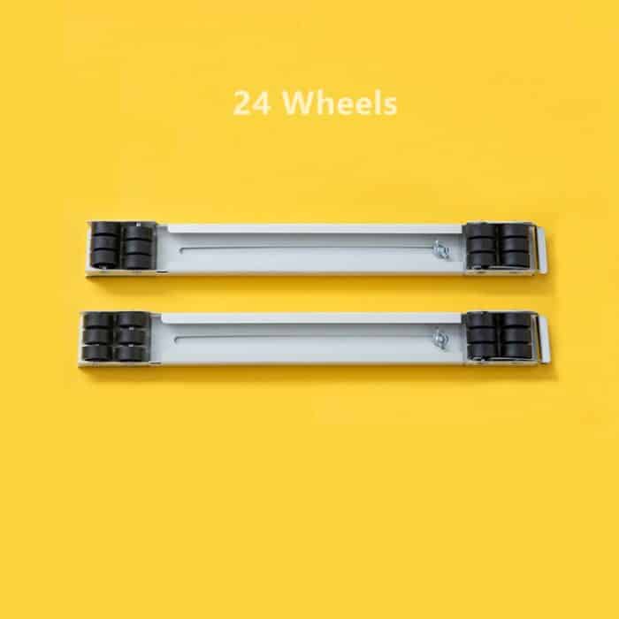 2 Stück Waschmaschinenständer, beweglicher, verstellbarer Kühlschranksockel, Washing Machine Stand (Silver), Washing Machine Stand (White) – Bild 4