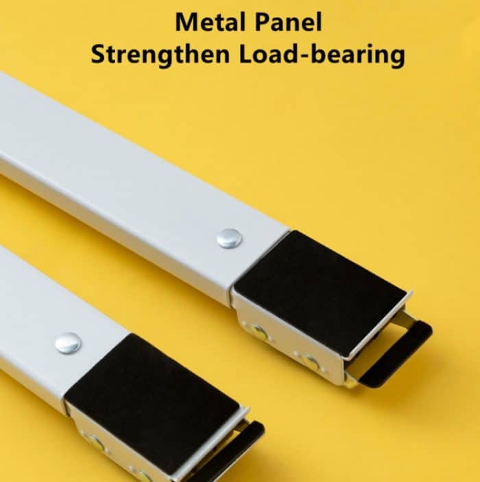 2 Stück Waschmaschinenständer, beweglicher, verstellbarer Kühlschranksockel, Washing Machine Stand (Silver), Washing Machine Stand (White) – Bild 5