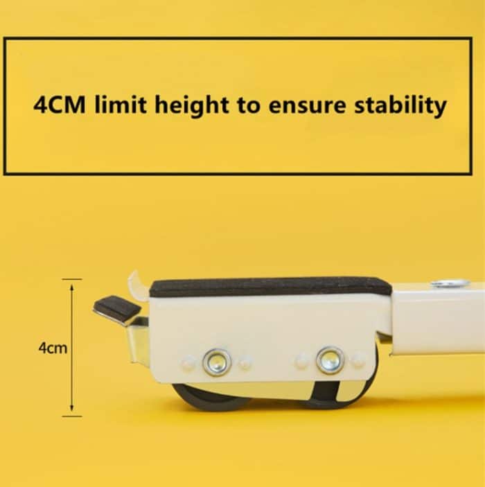 2 Stück Waschmaschinenständer, beweglicher, verstellbarer Kühlschranksockel, Washing Machine Stand (Silver), Washing Machine Stand (White) – Bild 6