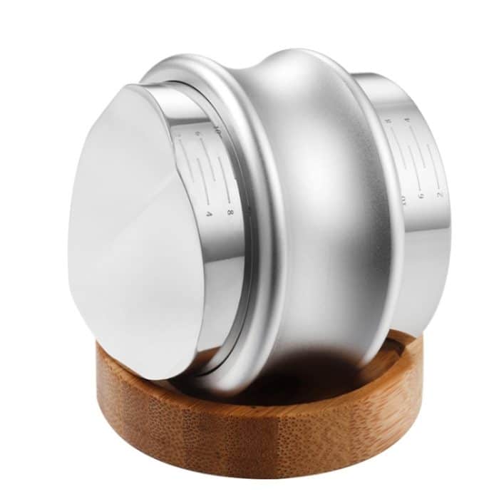 TBD0601772701.jpg ENB-11 51 mm Edelstahl-Kaffeetuch-Pulverspender, Kaffeemaschinengriff, universell, One Word Double Head Silver, One Word Double Head Bright Black, One Word Double Head, Three-leaf Double Head – Bild 1