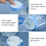 VE-V8 USB-Aufladung, automatischer Rührbecher, vollständig versiegelter, auslaufsicherer elektrischer Schüttelbecher, 450ml – Bild 7