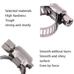 100 Stück Edelstahl-Wasserrohr-Schlauchschelle, Stainless Steel Pipe Clamp – Bild 6