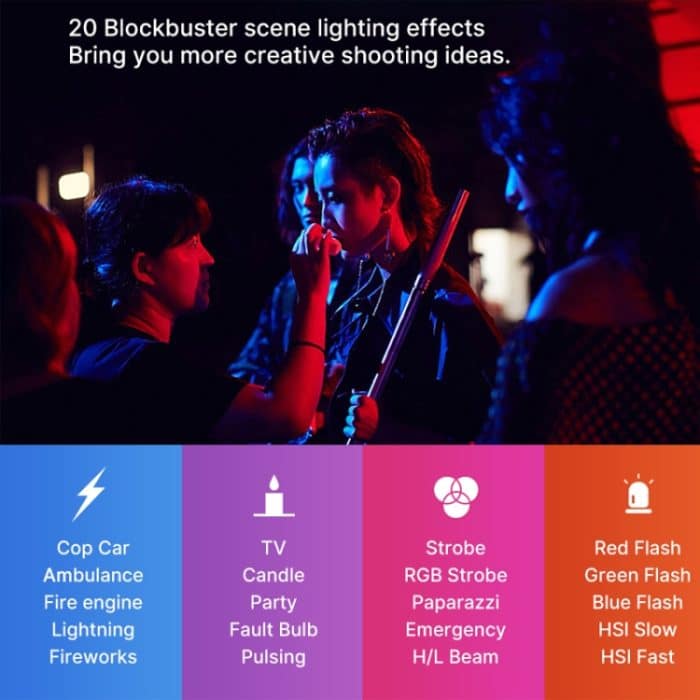 Ulanzi VL110 RGB 2500-9000K 110 LEDs Fotografie-Lichtstab – Bild 6