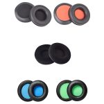 2 Stück Headset-Schwamm-Ohrenschützer für Razer Kraken 7.1 V1 Pro, Black+Black Net, Black+Orange Net, Black Flannel, Black+Blue Net, Black+Green Net – Bild 2