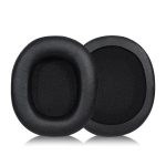 2 Stück Protein Skin Headset-Ohrenschützer für Audio-Technica ATH-SR30BT, Black Protein Leather