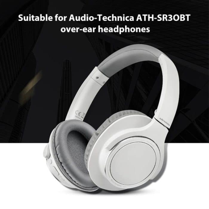 2 Stück Protein Skin Headset-Ohrenschützer für Audio-Technica ATH-SR30BT, Black Protein Leather – Bild 4