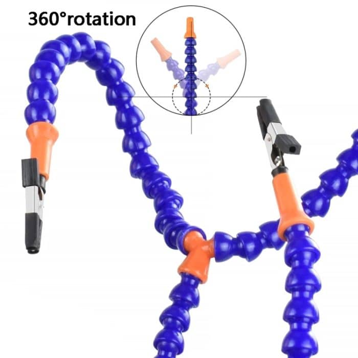 SN5BK-USB 4-Krallen-Lampe, verstellbare Desktop-Lötstation, SN5BK-USB(Black), SN5BK-USB(Blue) – Bild 5