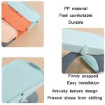 2 Stück 3-stufig verstellbares doppellagiges Schuhregal, Blue, Orange, Pink – Bild 3