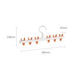 2 Stück LSAI07 360-Grad-Rotations-Anti-Verwicklungs-Trockengestell, White Orange, White Gray, Pink White, Blue White – Bild 3