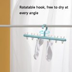 2 Stück LSAI07 360-Grad-Rotations-Anti-Verwicklungs-Trockengestell, White Orange, White Gray, Pink White, Blue White – Bild 5