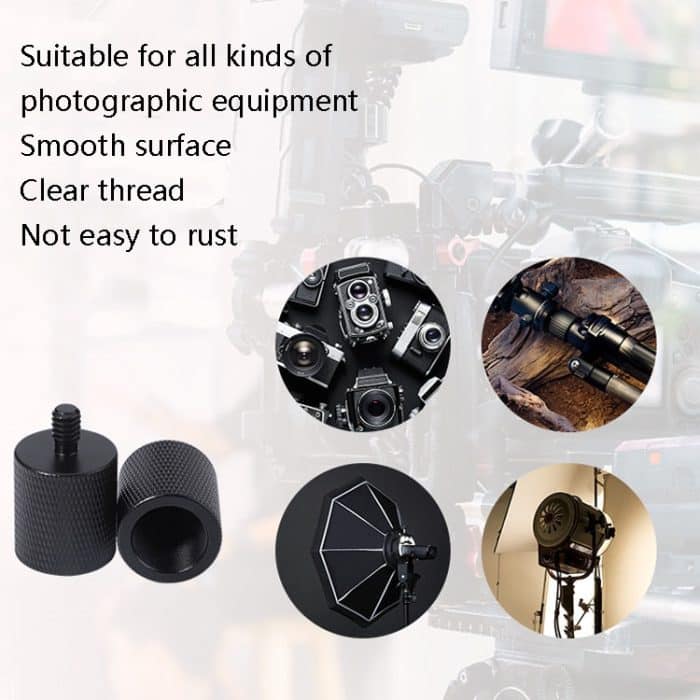 2 Stück Mikrofon-Adapterschraube, F1 5/8-27 Female to 1/4 Male Screw, F10 5/8-27  Female to 3/8 Male Screw – Bild 5