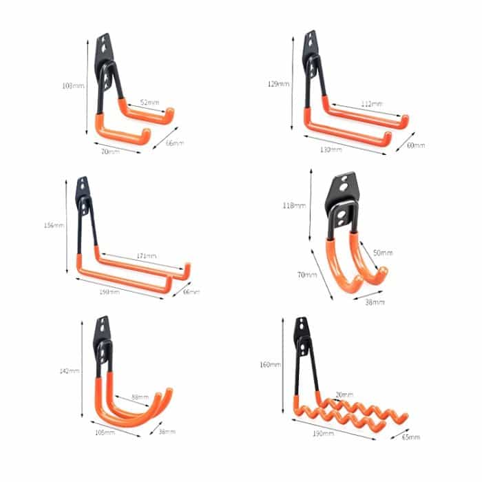 Garagenhaken, Lagerregal, Dip-Metallhaken, 2 PCS 630 Small Square, 2 PCS 630 Medium Square, 2 PCS 630 Large Square, 2 PCS 630 Small Round, 2 PCS 630 Large Round, 5 PCS/Set 630, 10 PCS/Set 630, 8 PCS/Set 630, 12 PCS/Set 630, 2 PCS 630 Big Wave – Bild 2