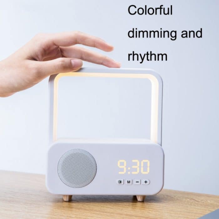 WH-J08 Tragbarer Mini-Bluetooth-Lautsprecher für Zuhause mit Nachtlicht, Basic Style, Clock Style – Bild 6