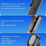 FerTo DX01 Drahtloses Kragenmikrofon 2,4 G Live-Übertragungsausrüstung, Stil:, TYPE-C, 8 Pin, TYPE-C + Charging Bin, 8 Pin + Charging Bin – Bild 4