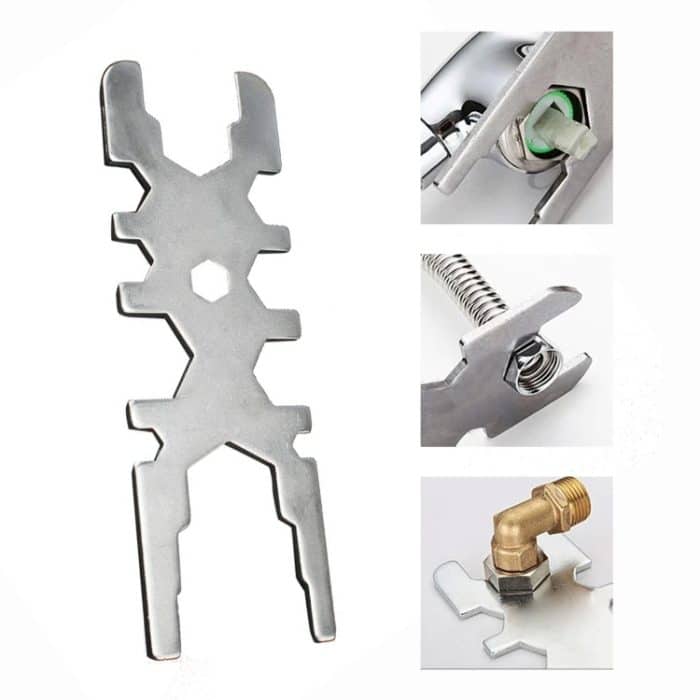 H-Typ-Multifunktionssteckdose, Badezimmer-Wasserhahn-Schraubenschlüssel, H-Type Wrench – Bild 1