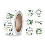 10 Stück Danke Blumen-Siegelaufkleber Umschlagaufkleber Dekoration, A-322, A-323